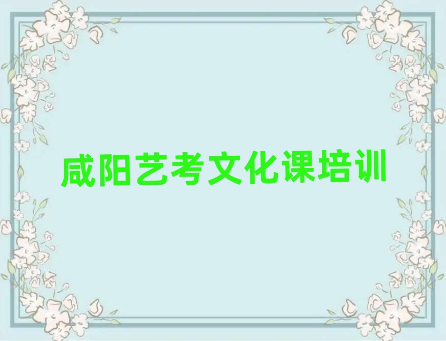 咸阳渭城区学艺考文化课比较好的学校名单