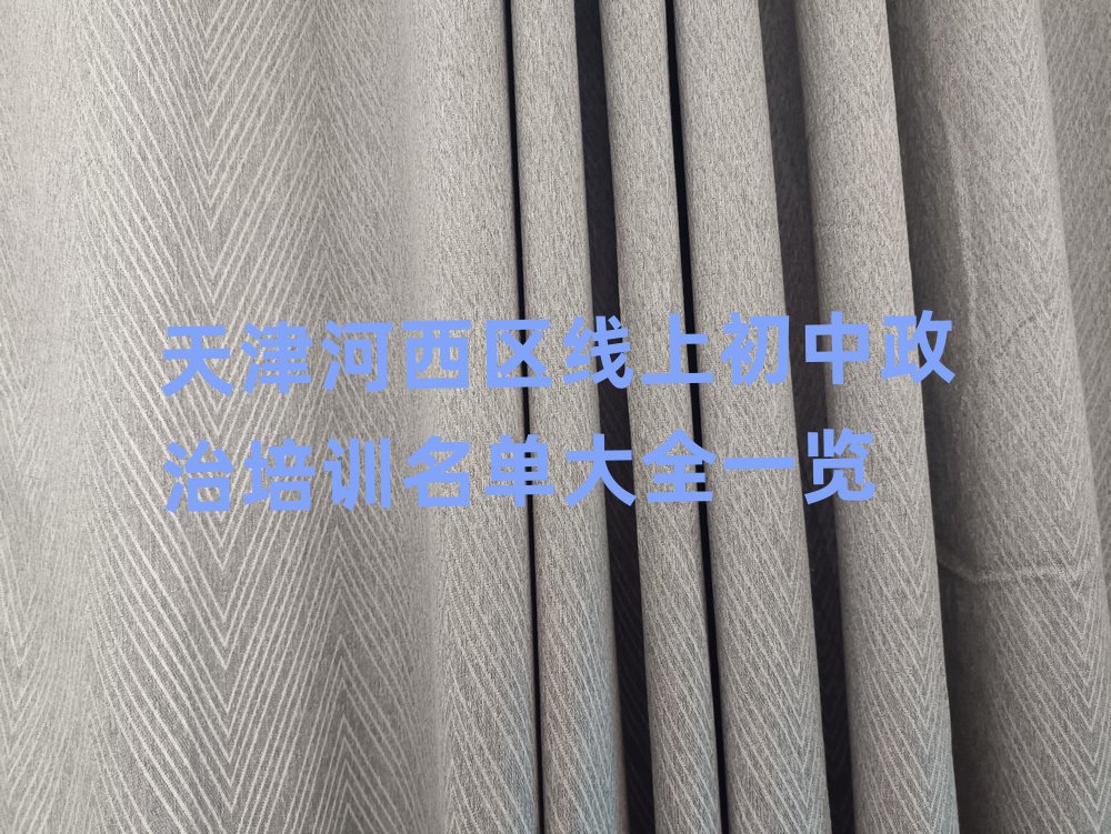 天津河西区线上初中政治培训名单大全一览
