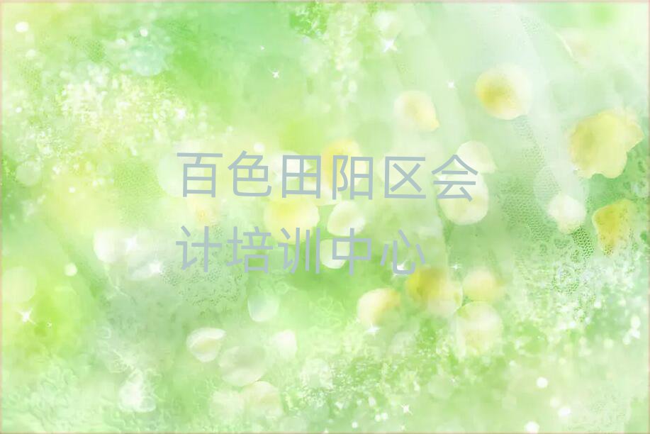 百色田阳区学会计培训班