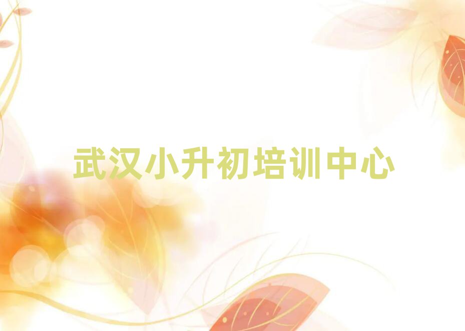 武汉学小升初哪儿好名单榜首重磅公布