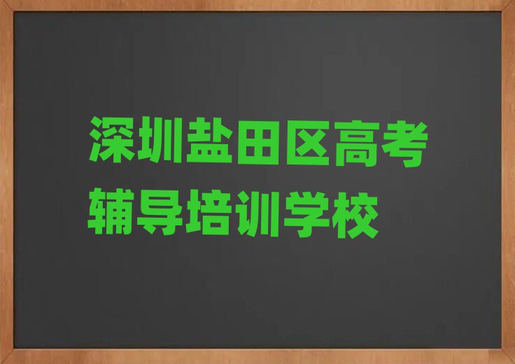 深圳盐田区学高考辅导那个学校好排名口碑好的