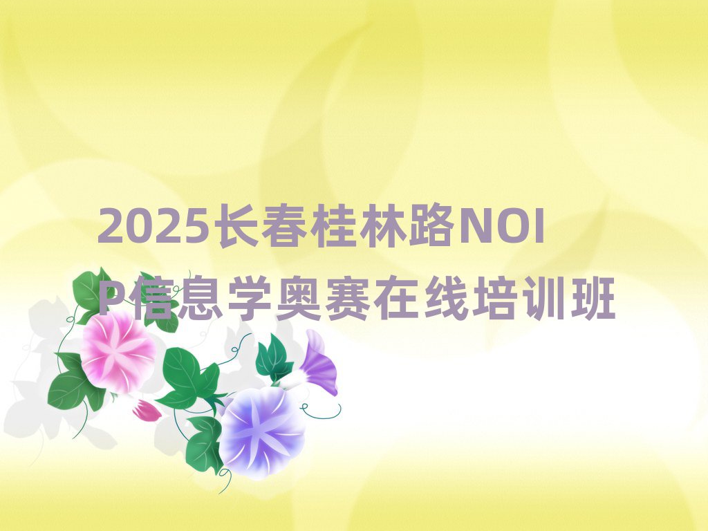 2025·NOIPϢѧѵ